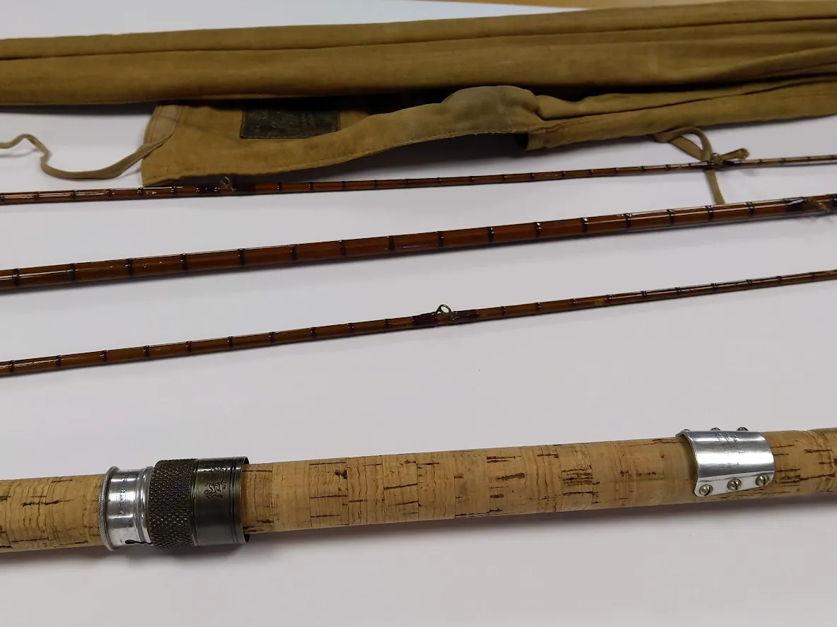 Hardy Gold Medal Dry/Wet split cane fly rod 9ft built 1946