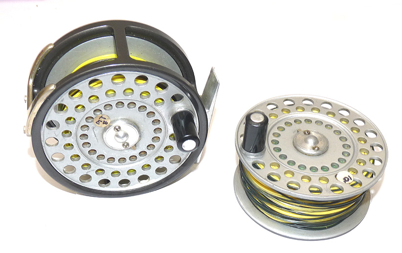 Hardy Alnwick Zenith vintage wide drum alloy fly fishing reel best condition + spool + lines - Image 5