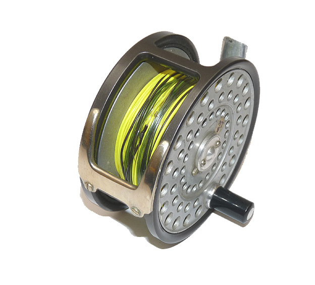 Hardy Alnwick Zenith vintage wide drum alloy fly fishing reel best condition + spool + lines - Image 3