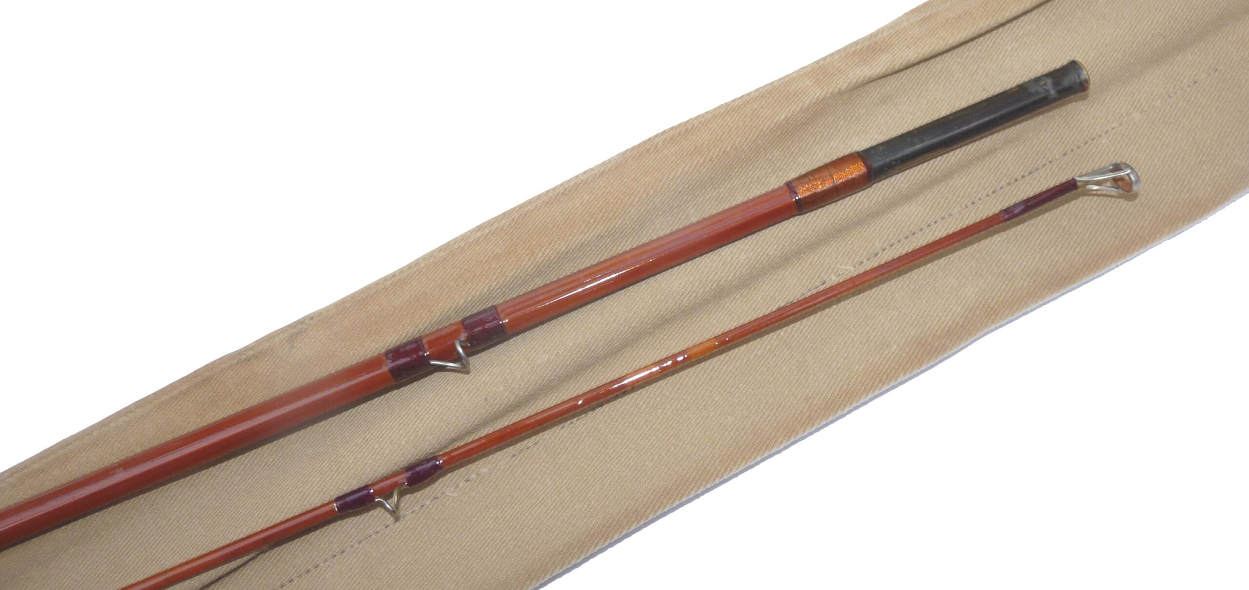Sharpe’s of Aberdeen “The Scottie” 10’ two-piece Scottish impregnated cane trout fly rod, line rate #7, - Image 3