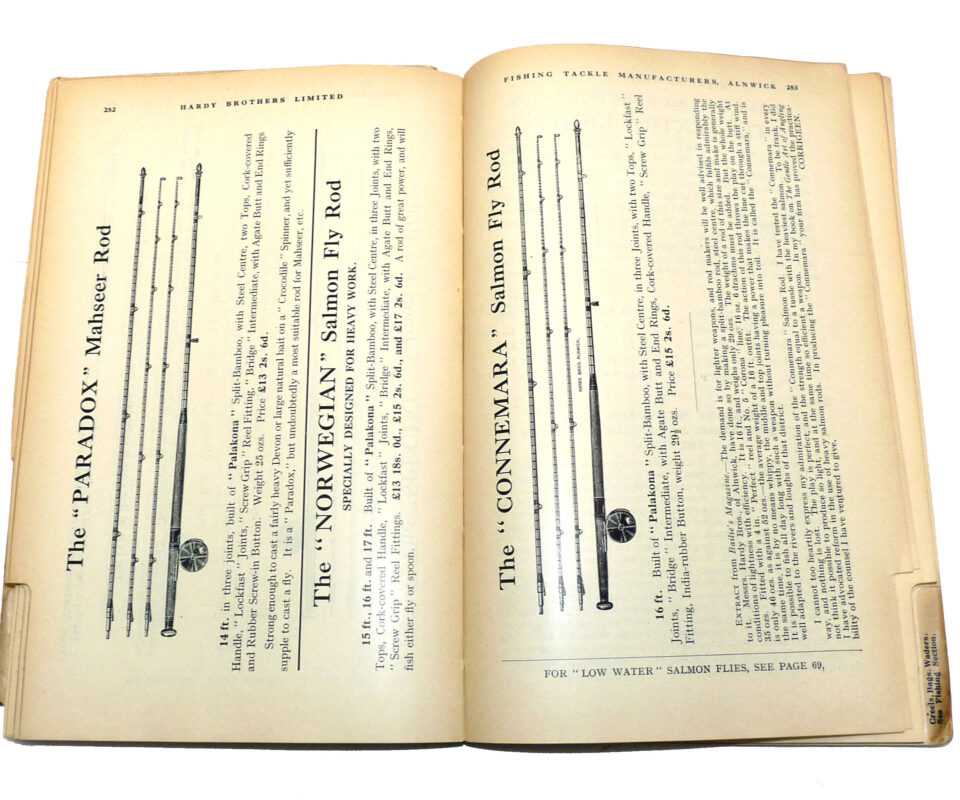 Hardy Anglers Guide 1928 50th edition fishing tackle catalogue for