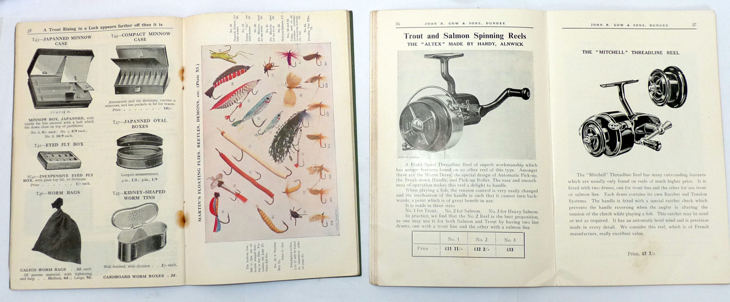 John R Gow of Dundee, 1953,Alex Henry Edinburgh Scottish vintage fishing tackle catalogues - Image 2