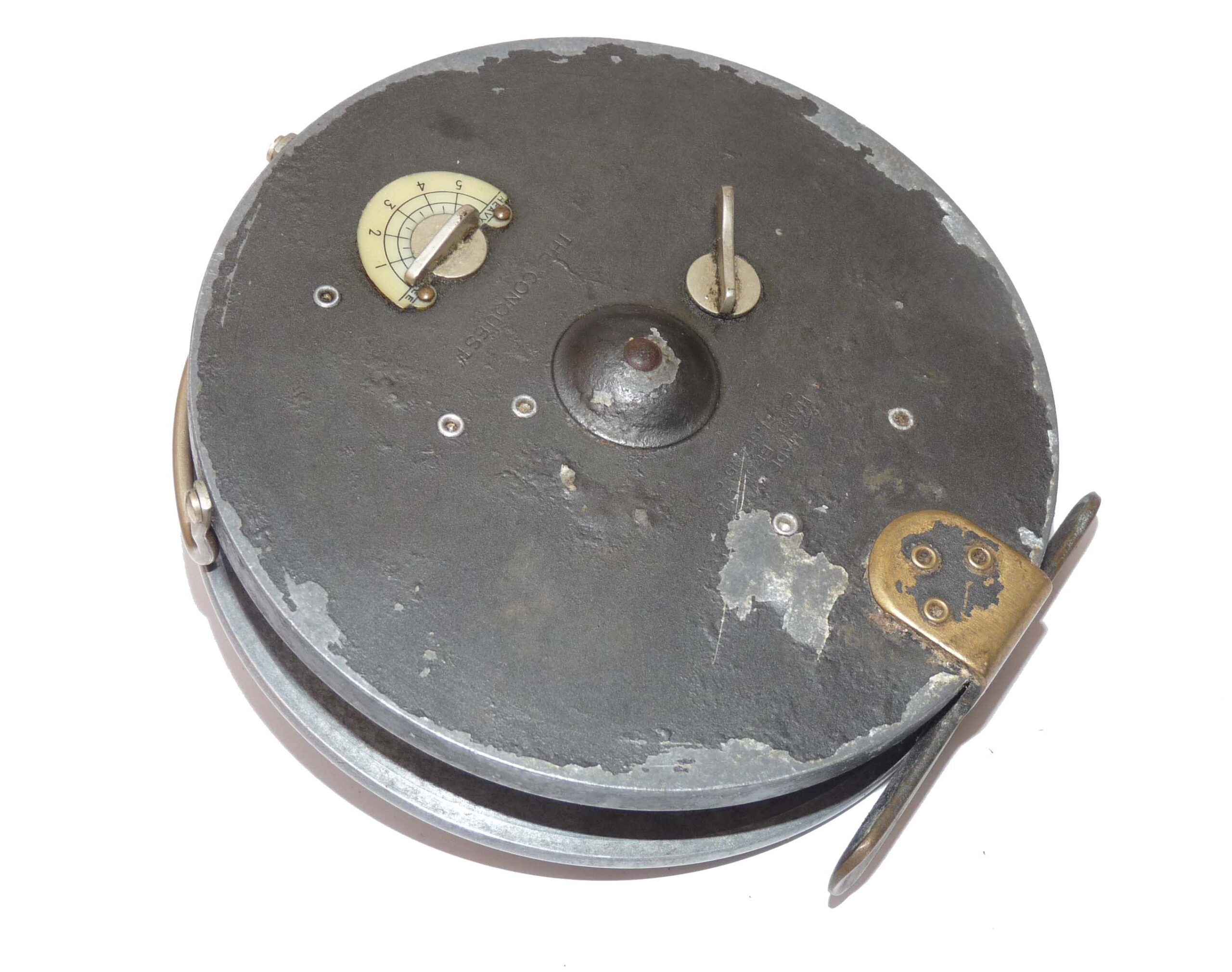 Hardy Conquest 4” vintage alloy trotting reel silverfish barbel & tench fishing - Image 3