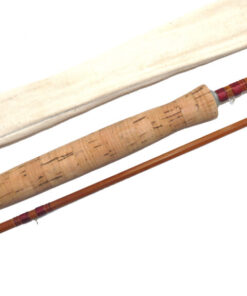 Alternative view of Farlow Parabolic Sawyer Still Water 9’6”, two piece split cane rod, Made from Pezon et Michel cane.