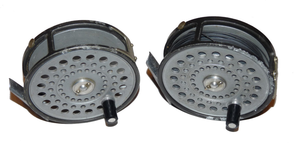 2 Hardy St Aidan vintage alloy salmon fly reels