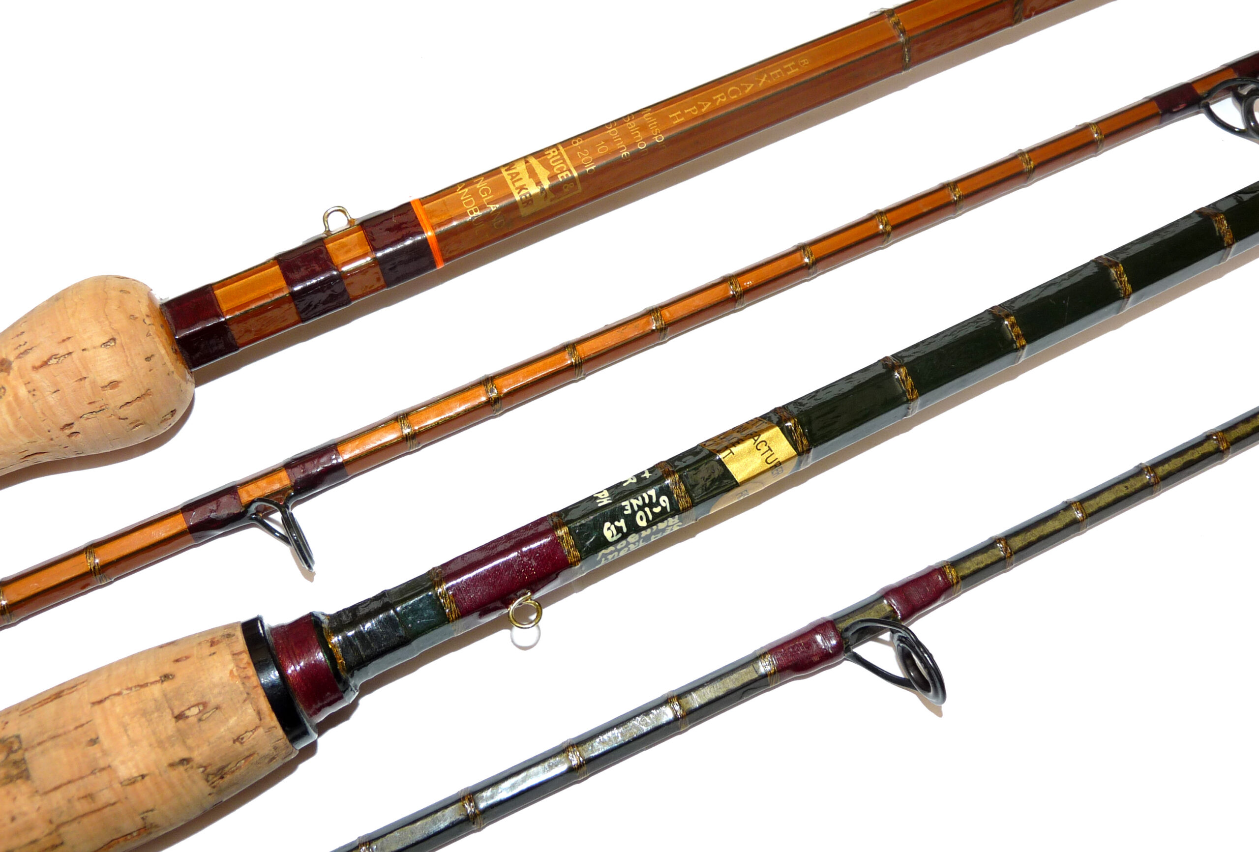2 Bruce + Walker Hexagraph custom built carbon spinning rods 10'+ 9'6 carp barbel salmon - Image 3