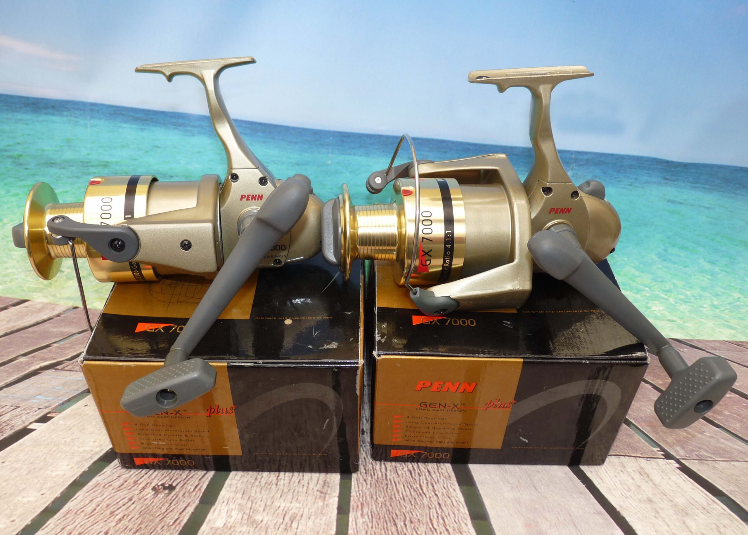 Penn GX7000 Gen-X Long Cast surf casting reels x 2 boxed, unused beach pier and rock casting - Image 2