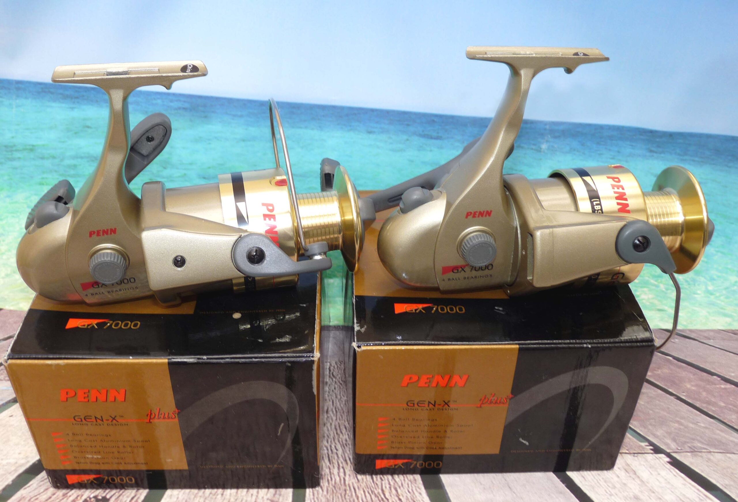 Penn GX7000 Gen-X Long Cast surf casting reels x 2 boxed, unused beach pier and rock casting - Image 3
