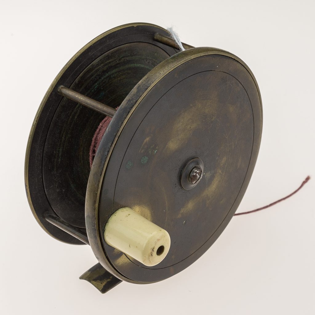 Farlow Brass Plate Wind 4 5/8 inch salmon reel