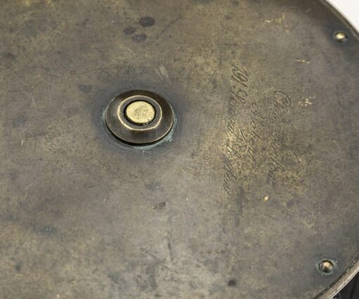 Alternative view of C. Farlow 4.75" antique all brass salmon fly reel c 1890