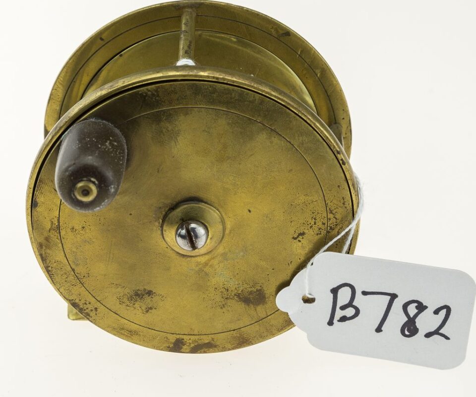 Chas Farlow Brass 3 3/4" Plate Wind Fly Reel