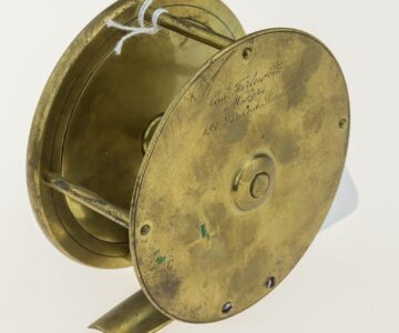 Chas Farlow Brass 3 3/4" Plate Wind Fly Reel