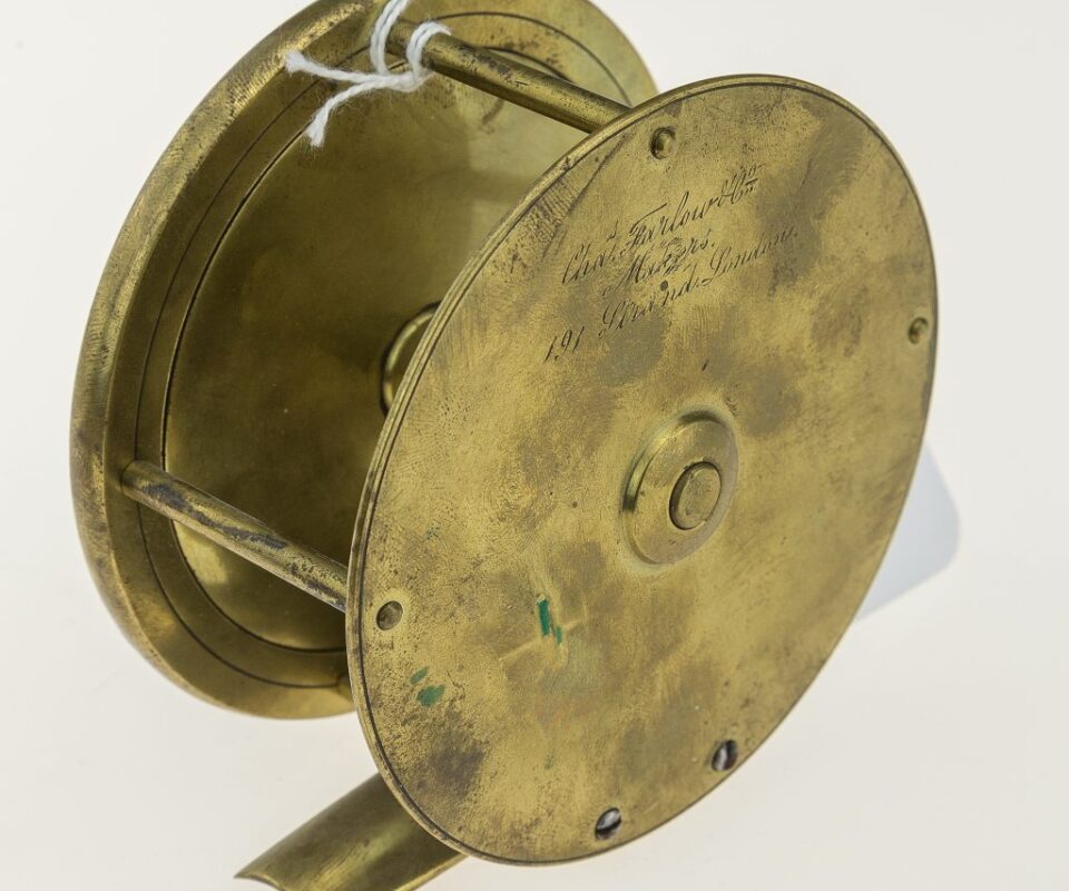 Chas Farlow Brass 3 3/4" Plate Wind Fly Reel