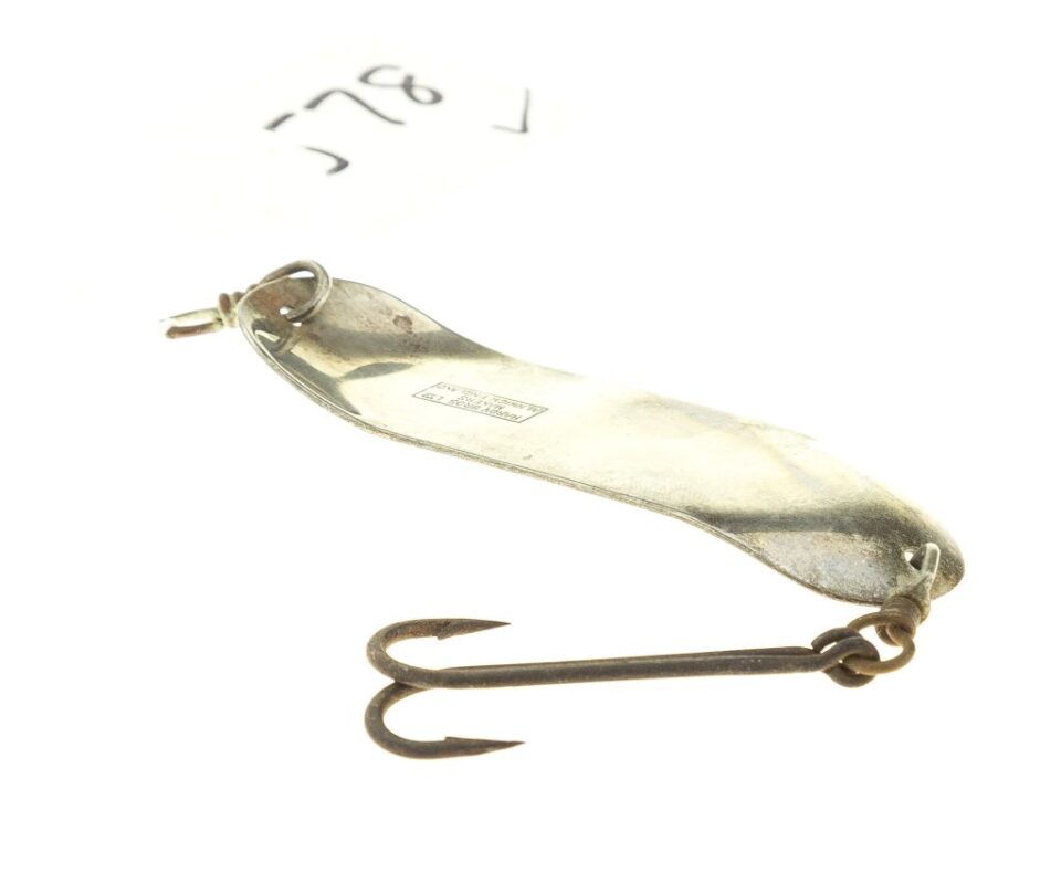 Alternative view of Hardy Stewart Spoon 3.5" big game with makers stamp