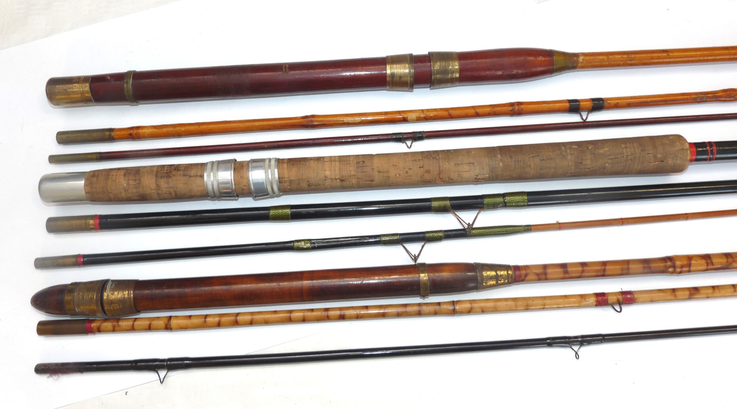 Milward & 2 other vintage float Avon or match rods