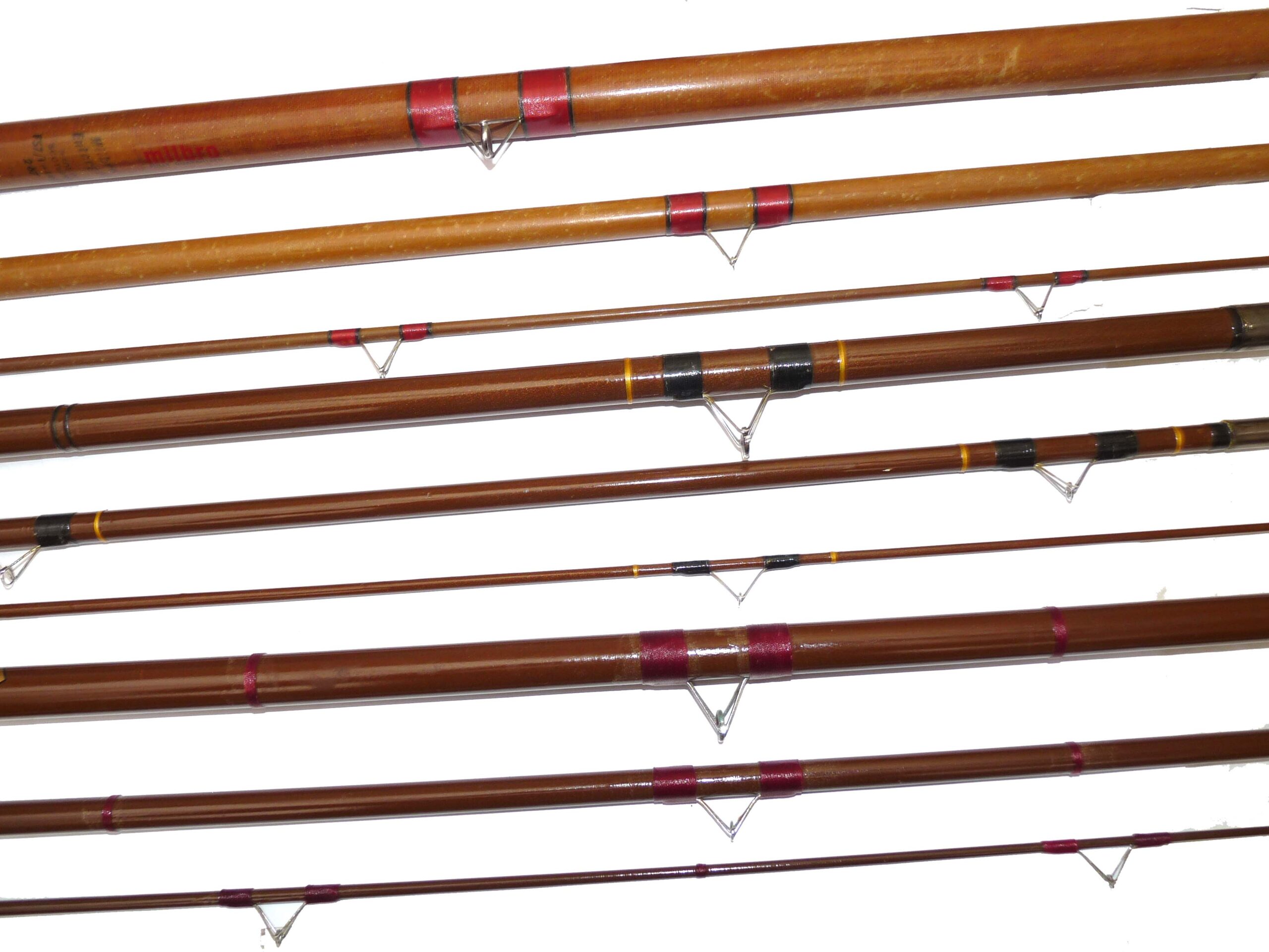 Milbro Enterprise 14'6 glass match rod + 2 others c 1970 in fine fishable cond. - Image 3