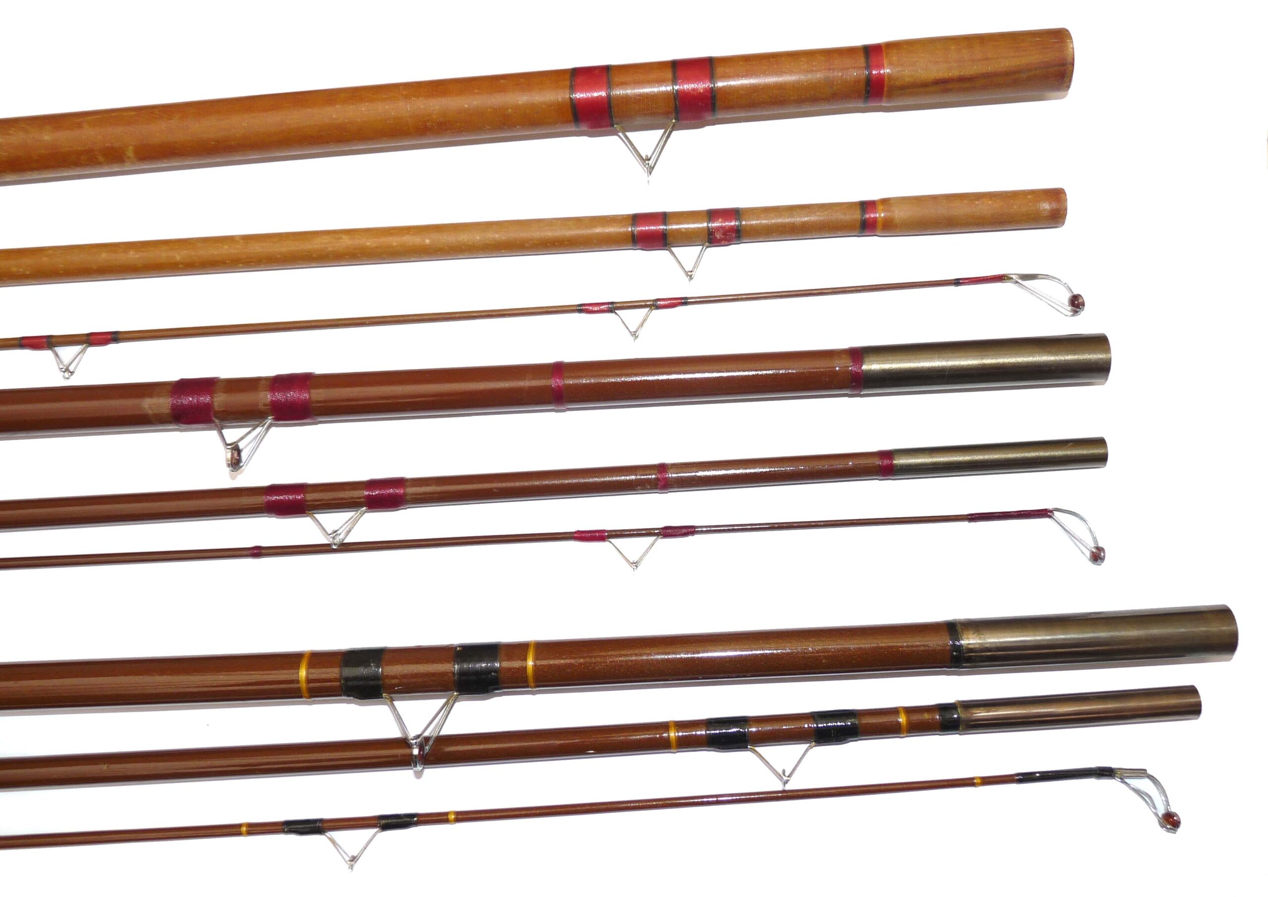Milbro Enterprise 14'6 glass match rod + 2 others c 1970 in fine fishable cond. - Image 2