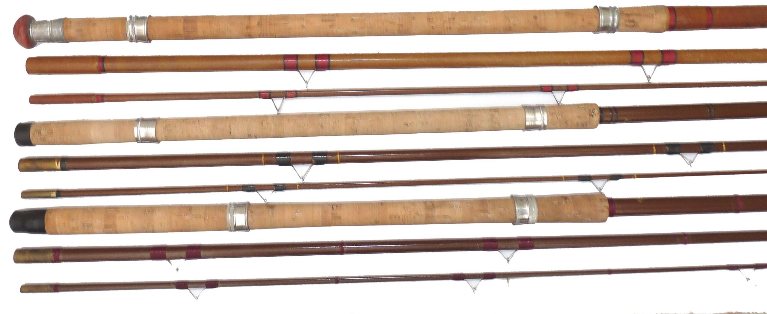 Milbro Enterprise 14'6 glass match rod + 2 others c 1970 in fine fishable cond. - Image 5