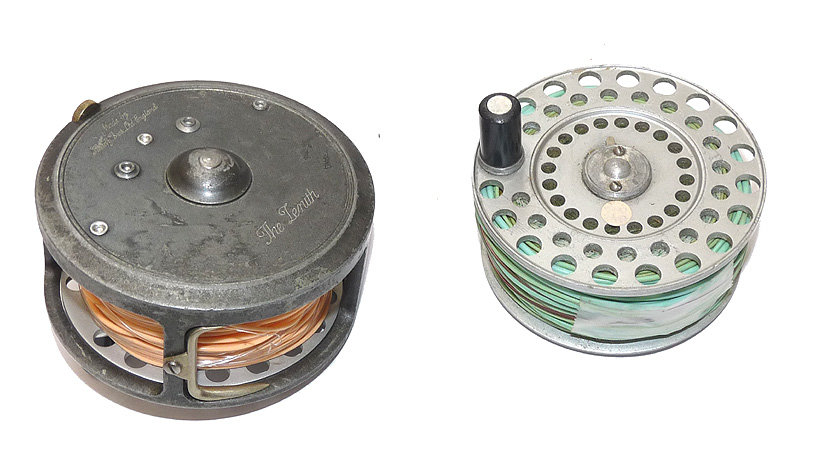 Hardy Zenith vintage alloy wide drum 3-5/8 fly reel LHW RHW with spare spool + lines c1970's - Image 4
