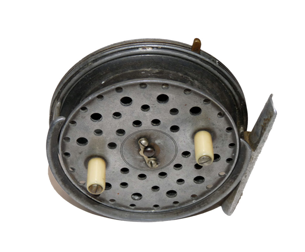 Hardy Eureka 3.5" alloy narrow drum trotting reel 1913-20 early model