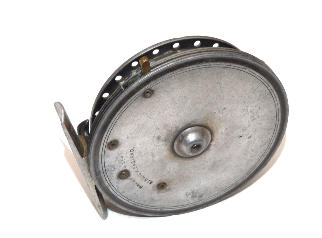 Hardy Eureka 3.5" alloy narrow drum trotting reel 1913-20 early model - Image 3