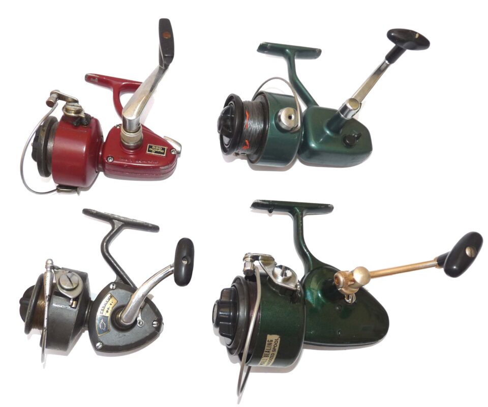【極美品】 osman spincast reel Japan vintage Winfield Olympic & Karmann Japan, Hong Kong vintage spinning reels x 4