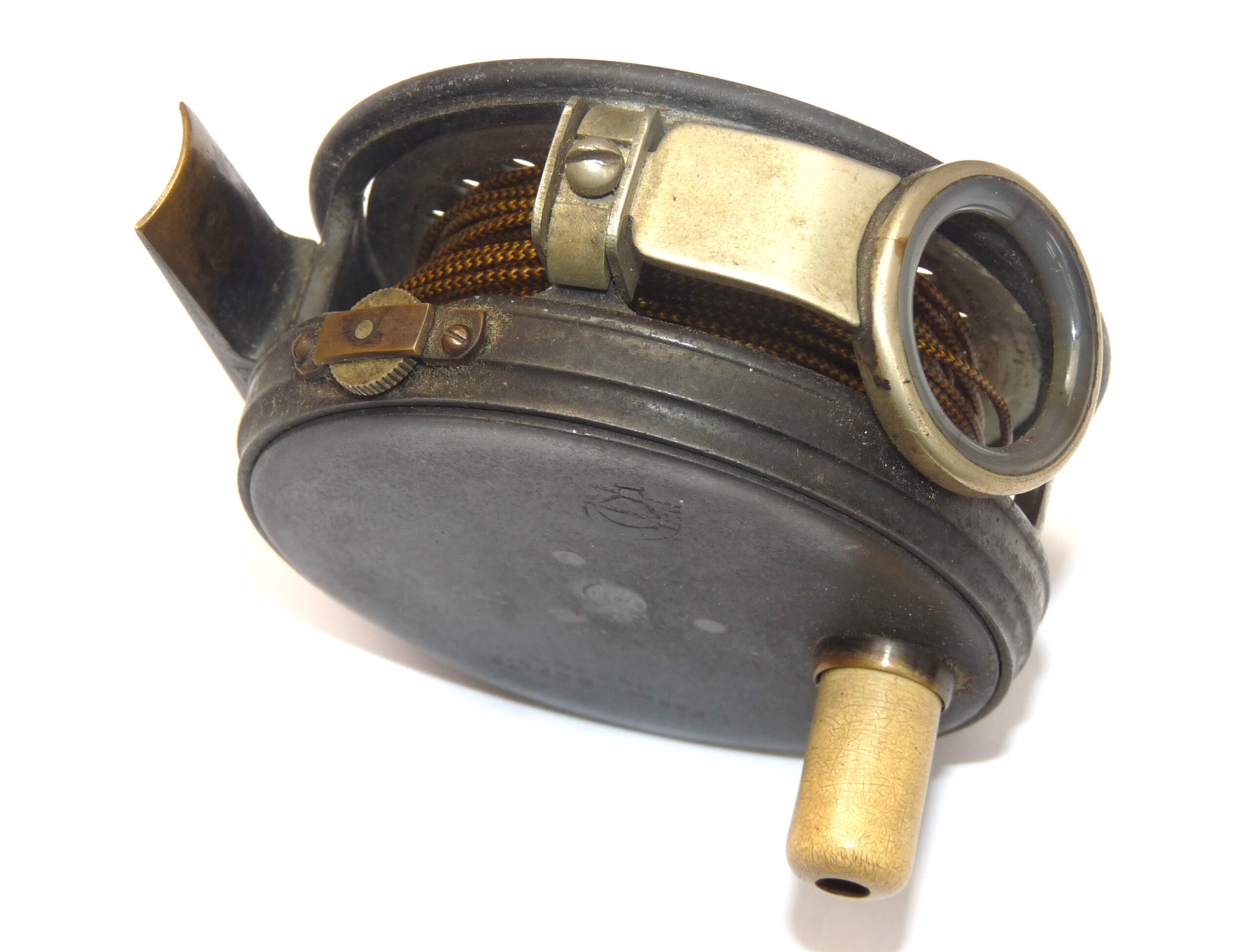 Farlow 3" alloy vintage Perfect pattern trout fly reel + guide & block leather case - Image 4