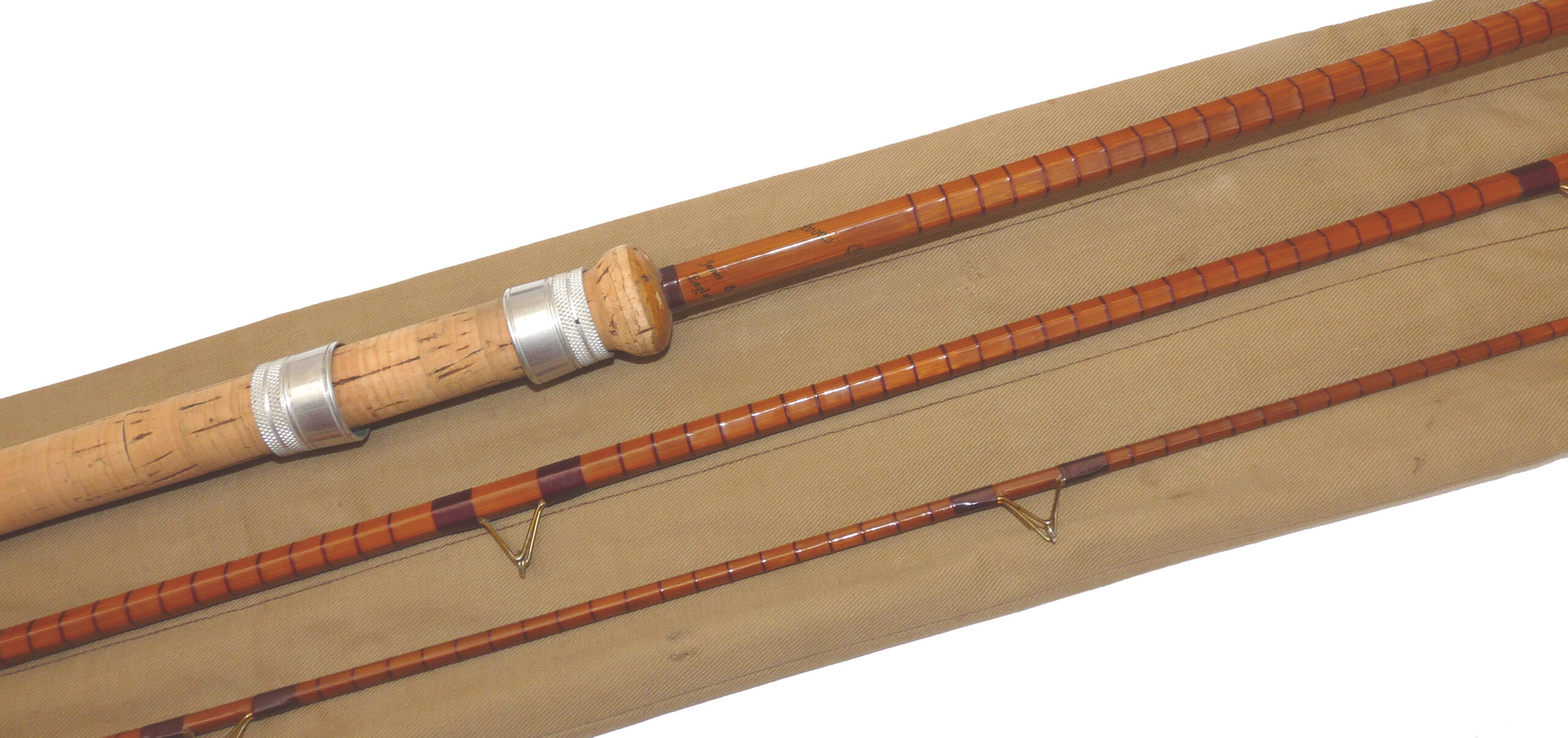 B James & Son, England Avon Perfection, 11’ 4” 3-piece split cane coarse fishing rod in fine condition.