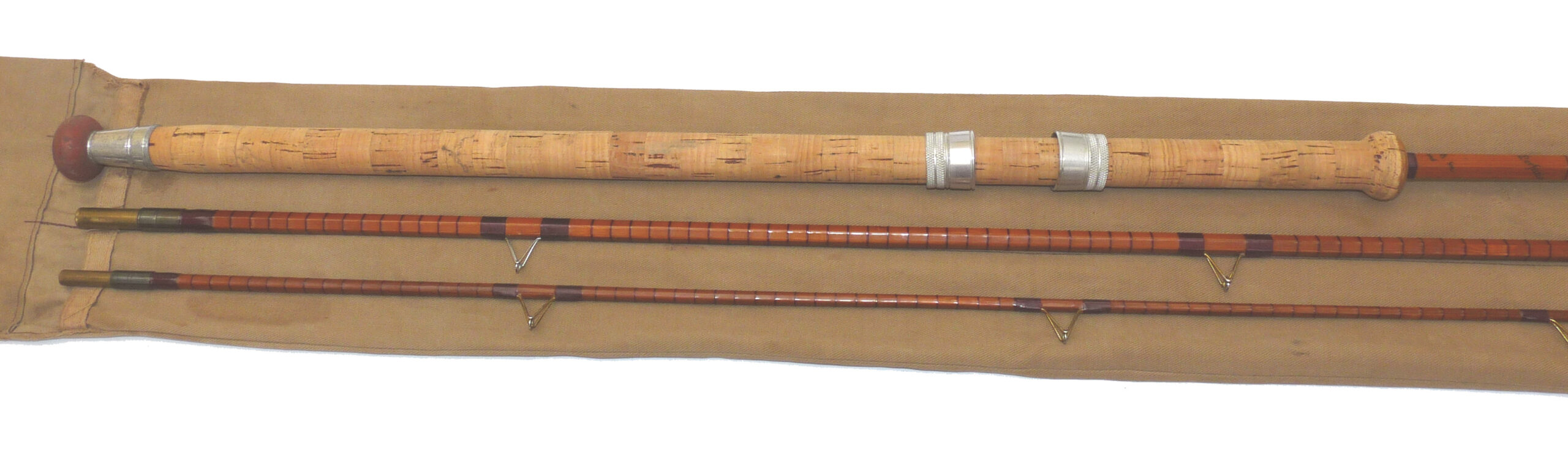 B James & Son, England Avon Perfection, 11’ 4” 3-piece split cane coarse fishing rod in fine condition. - Image 4