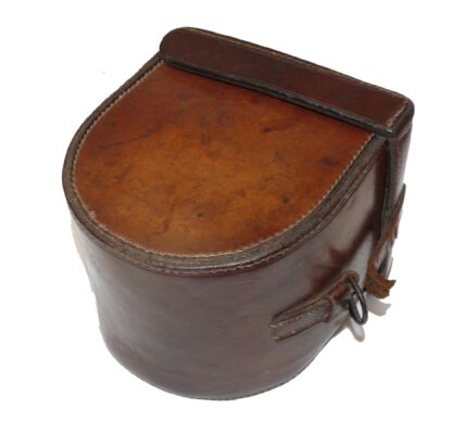 Farlow antique block leather reel case c1900 perfect regal reels