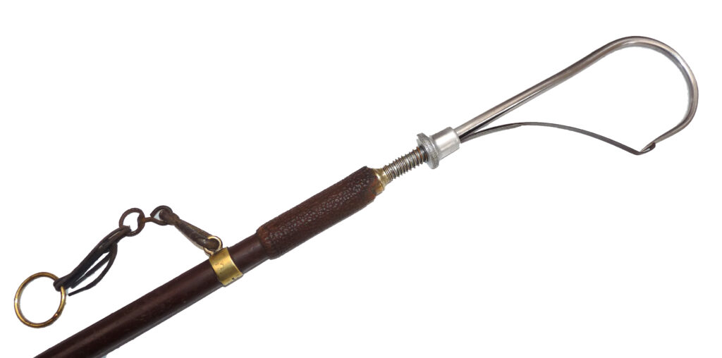 Hardy The Orchy vintage combined wading staff & gaff for salmon river fishing or display