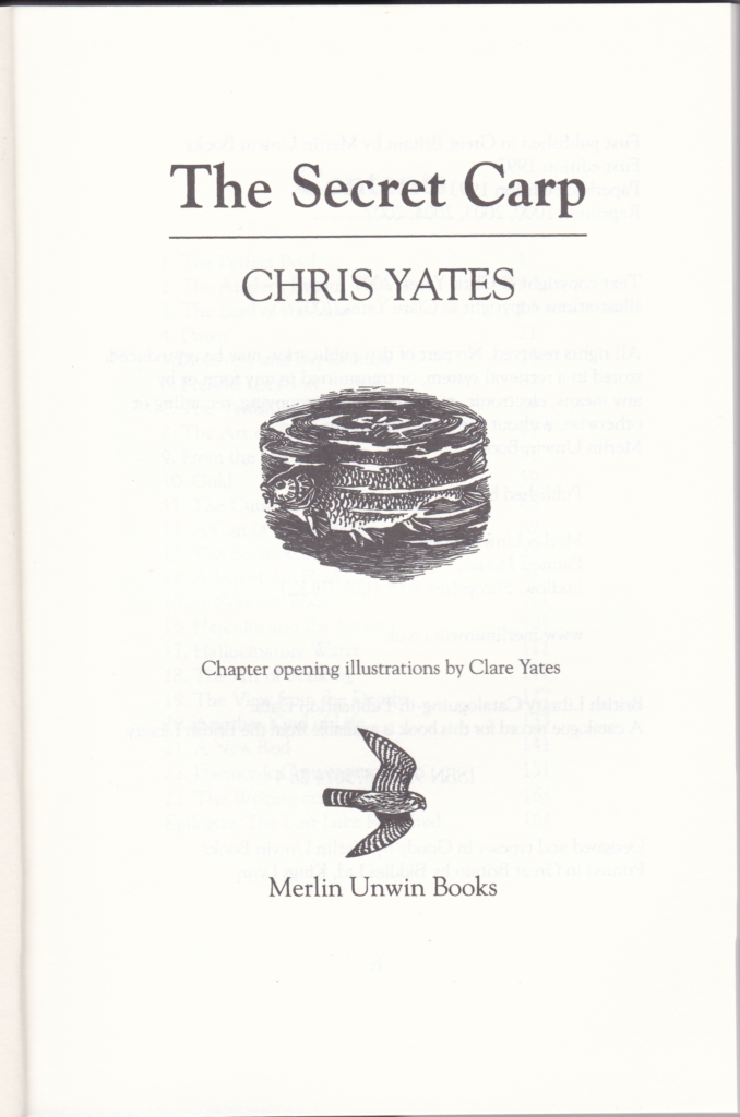 The Secret Carp, Chris Yates, 2007 edition fishing book - Image 2