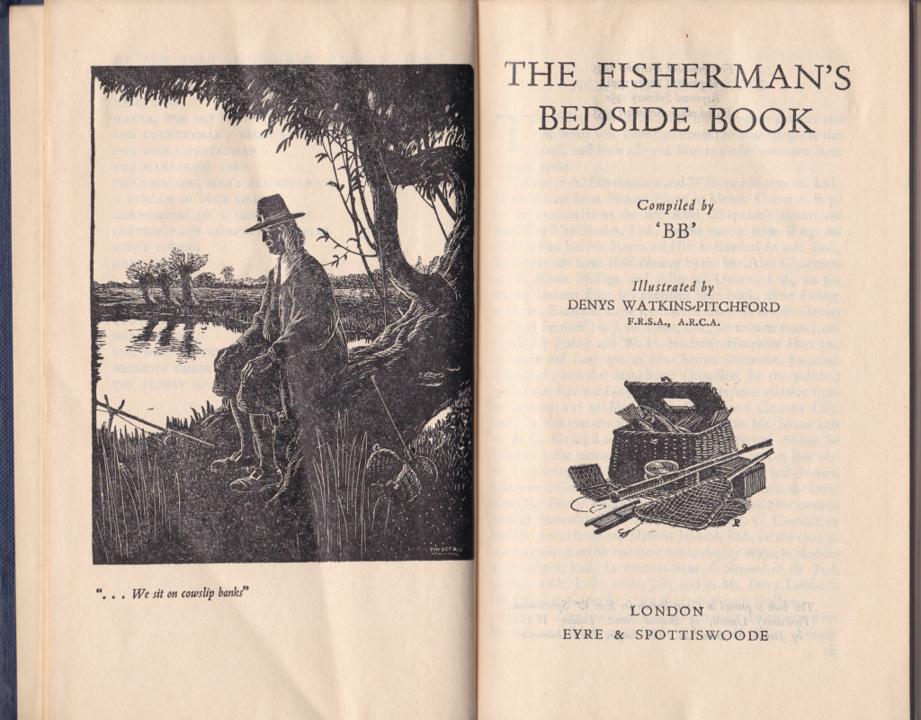 The Fisherman's Bedside Book, BB, 1955 2nd edition fishing book - Image 2