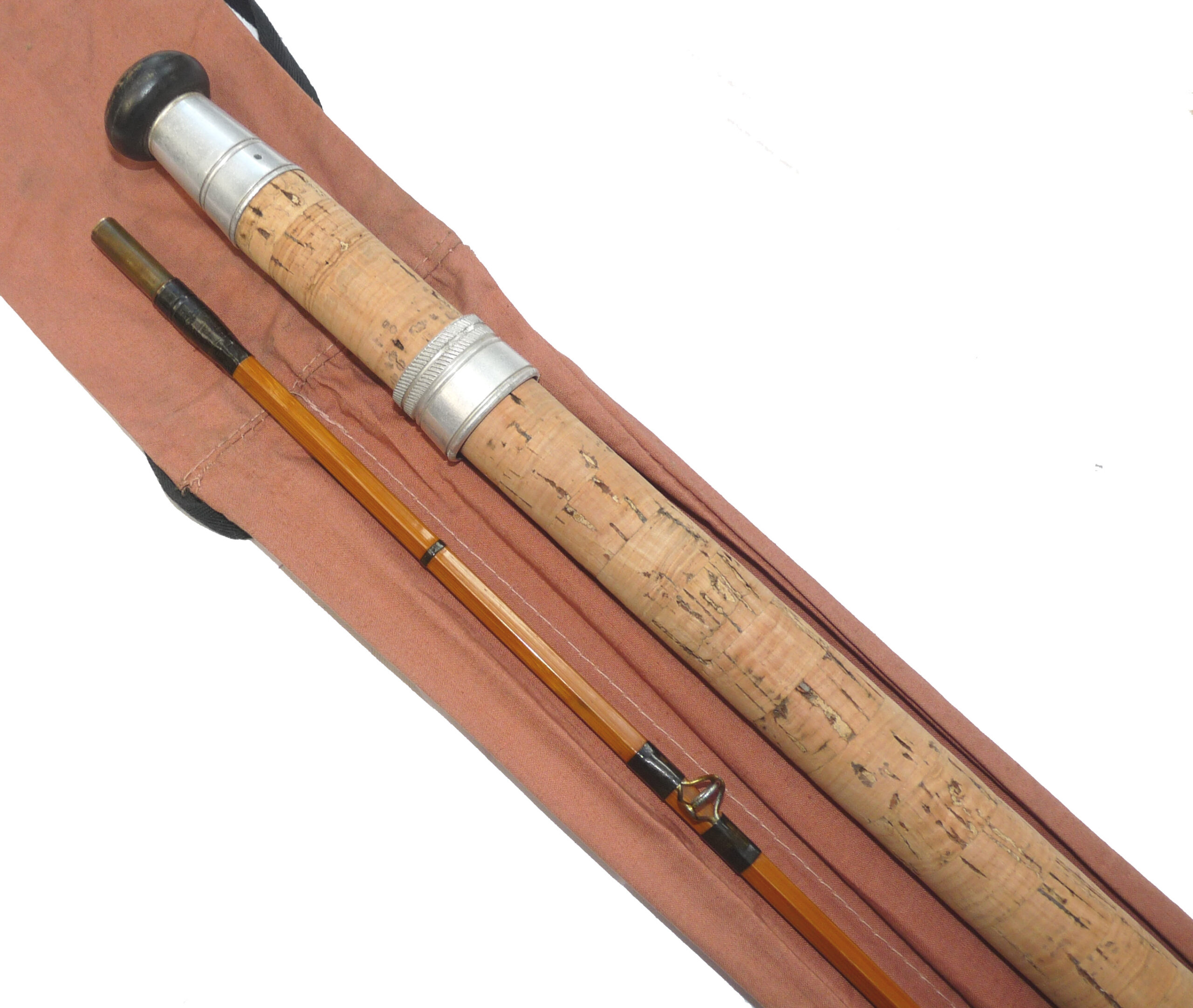 J B Walker of Hythe, Kent 10’ 2-piece split cane Avon rod, fine original condition carp tench barbel - Image 2