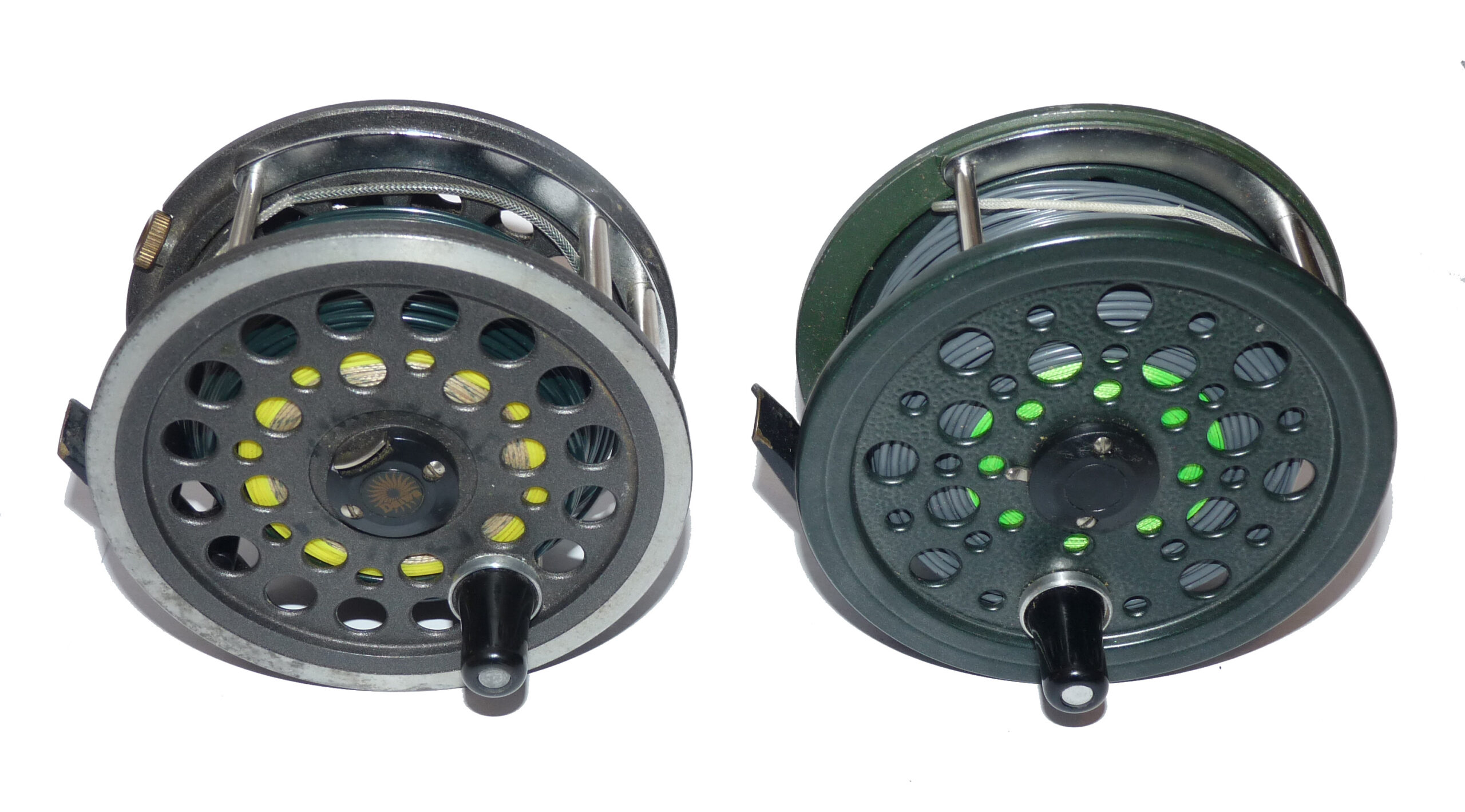 2 J W Young English quality made salmon fly reels Daiwa 813 + Shakespeare Condex