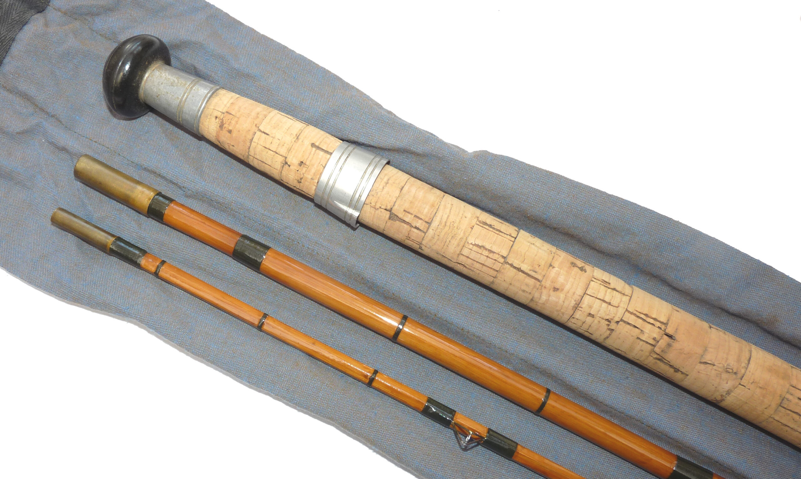 Benson of Islington “The River King” 4076 trotting Rod deluxe, 11’ 3 piece Avon vintage cane rod - Image 5