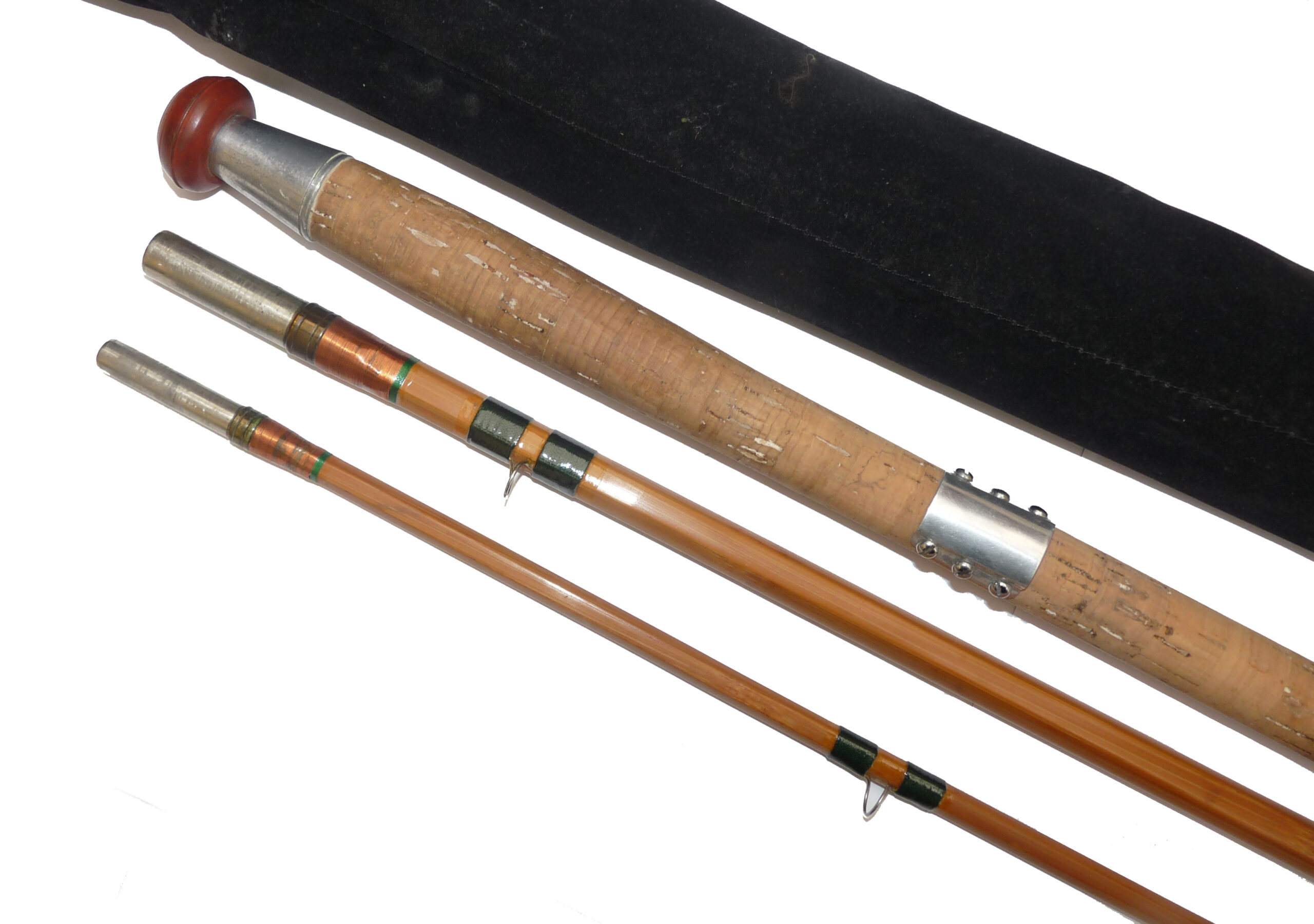 J.H. McGinn Highlander 13’ impregnated split cane salmon rod - Image 3