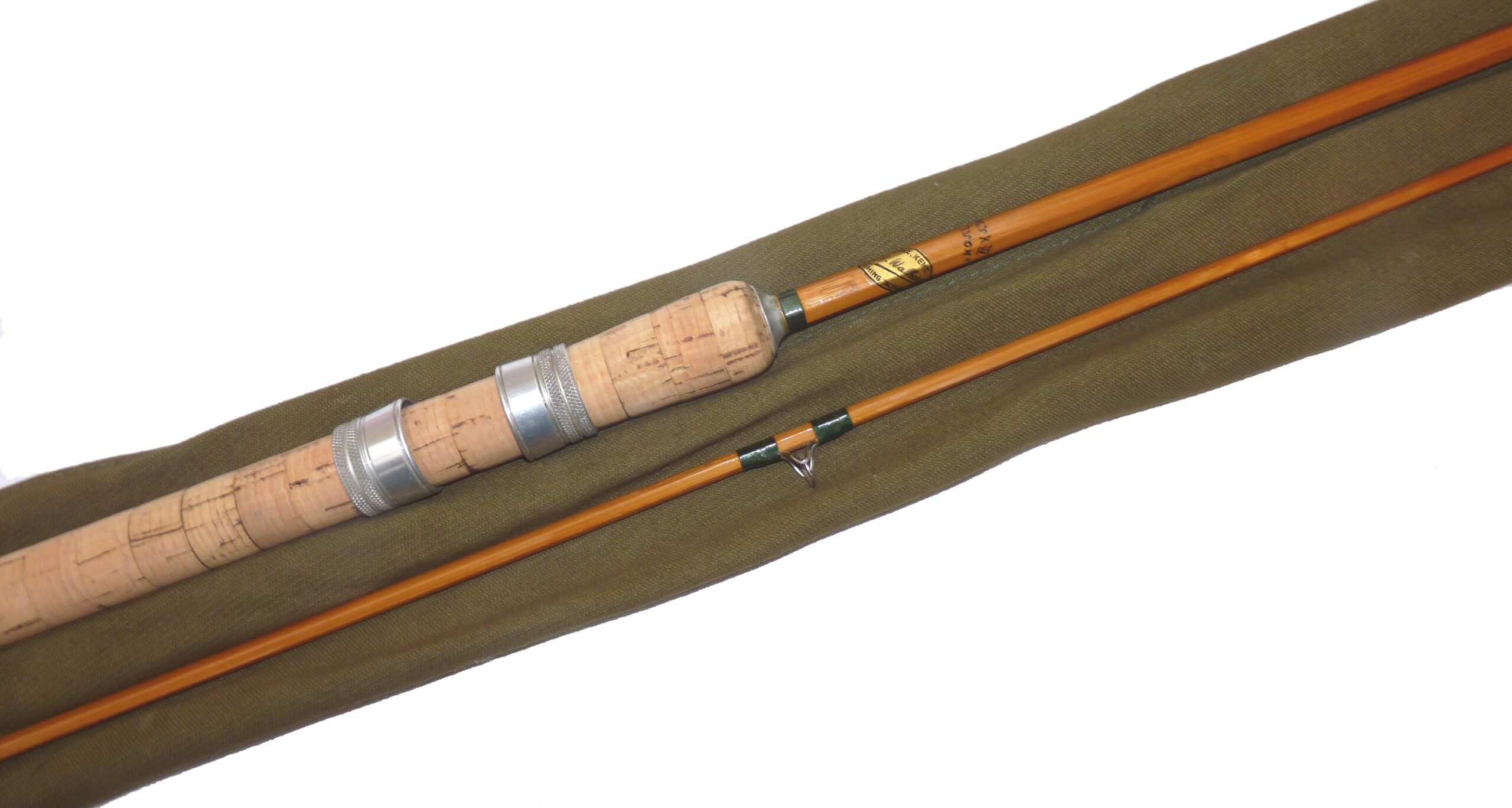 JB Walker of Hythe, Kent Mk1V Avon 10’ 2 piece split cane in fine original condition