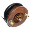 Nottingham wood & brass 4" Starback reel Slater features c1890