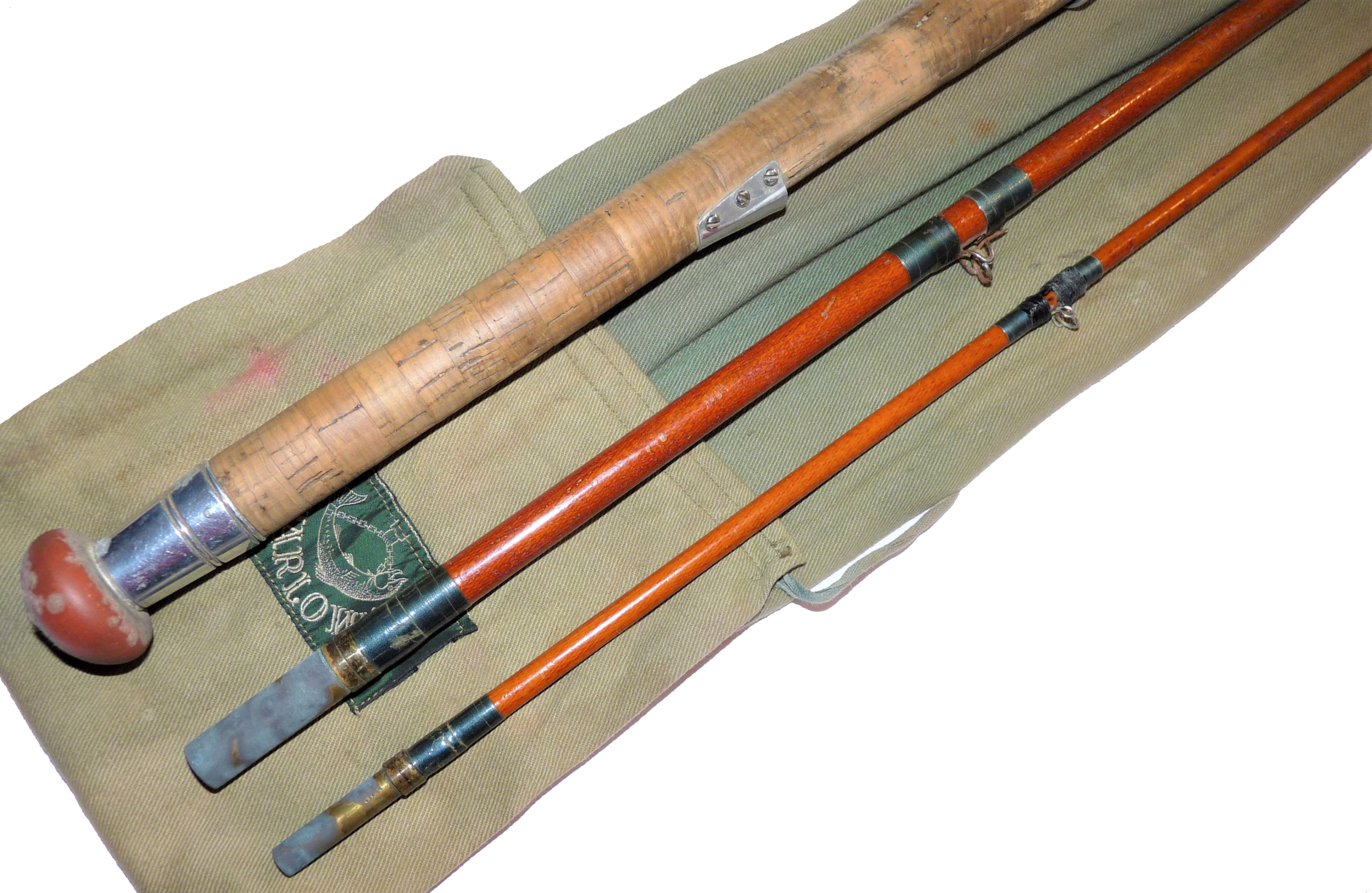 Farlow Farlight Three Piece Glass Fiber 12' Vintage Rod