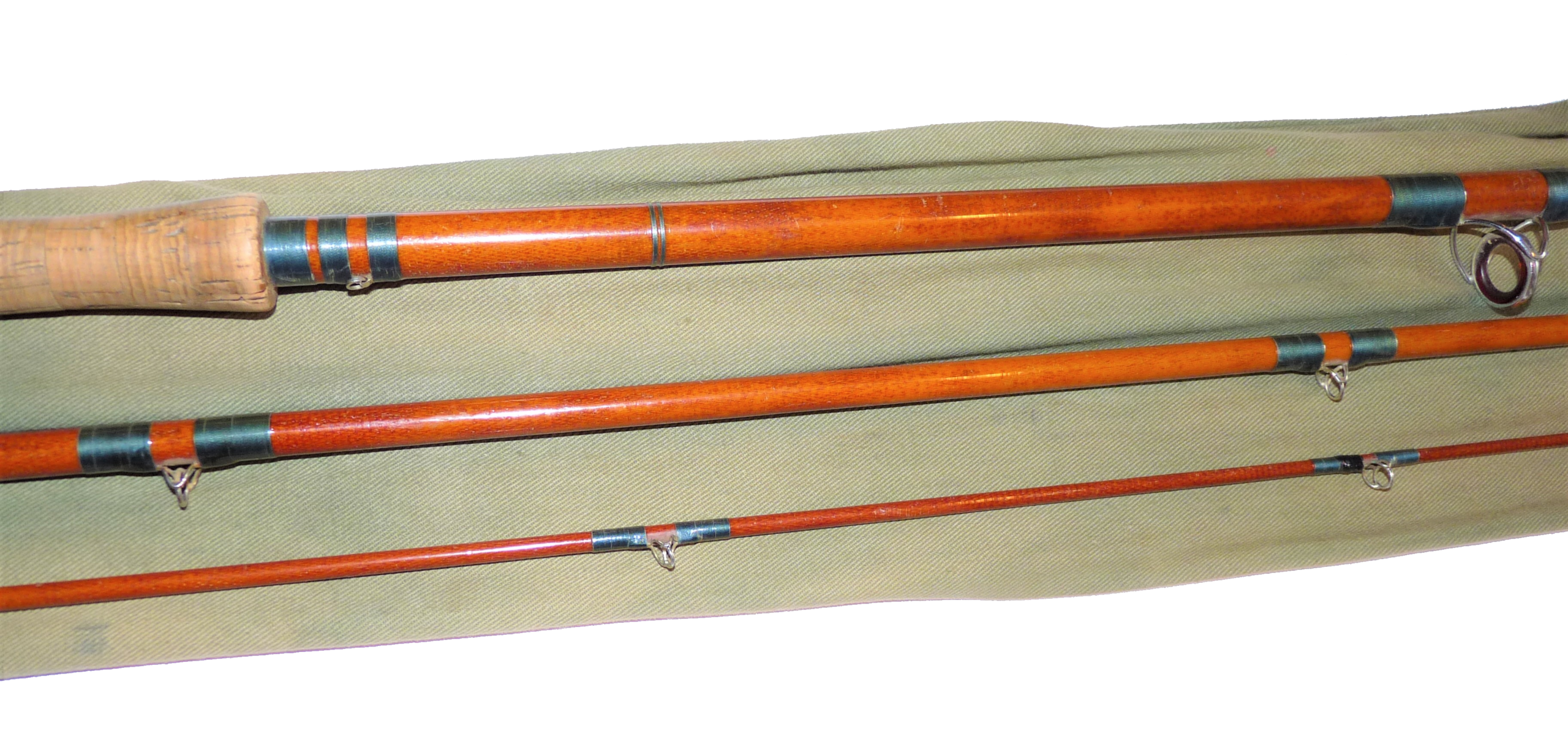 Farlow Farlight Three Piece Glass Fiber 12' Vintage Rod - Image 2