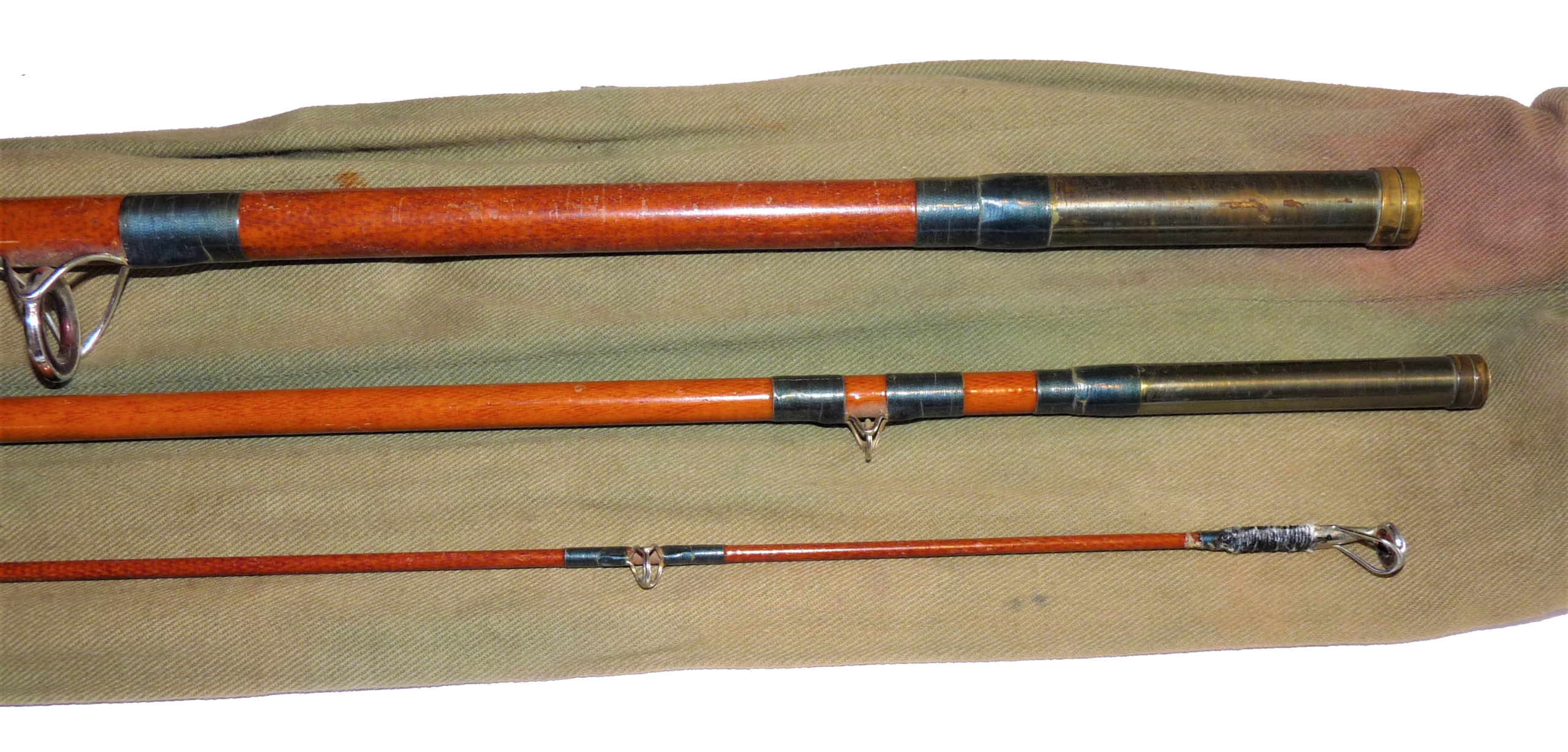 Farlow Farlight Three Piece Glass Fiber 12' Vintage Rod - Image 3
