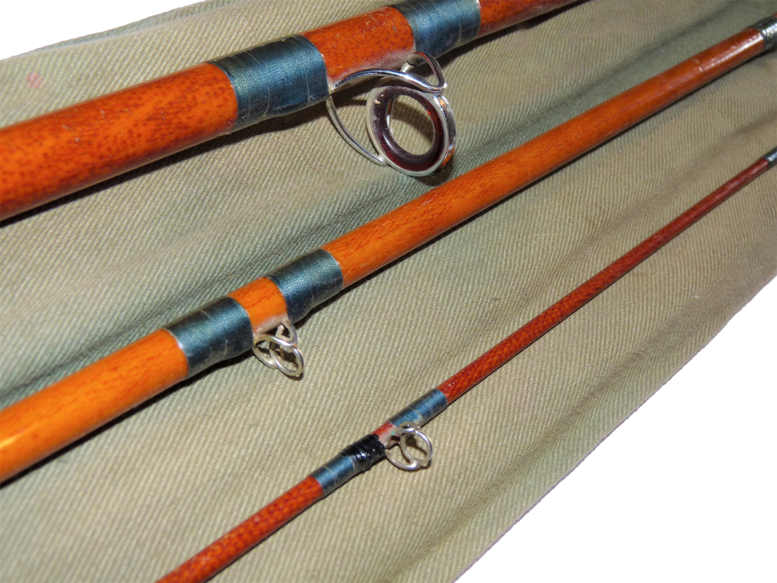 Farlow Farlight Three Piece Glass Fiber 12' Vintage Rod - Image 4