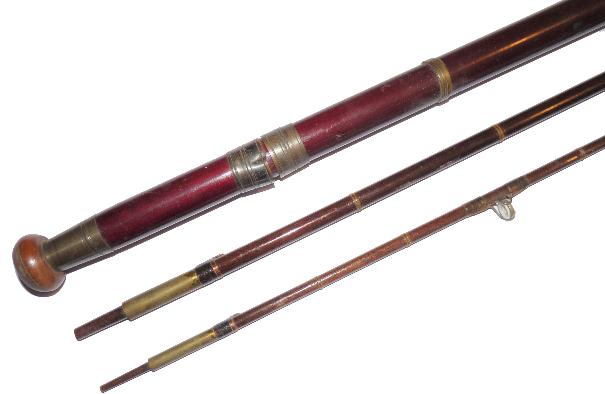 Greenheart Three Piece Spinning Rod With Porcelain Rings Ideal Presentation 10'6"