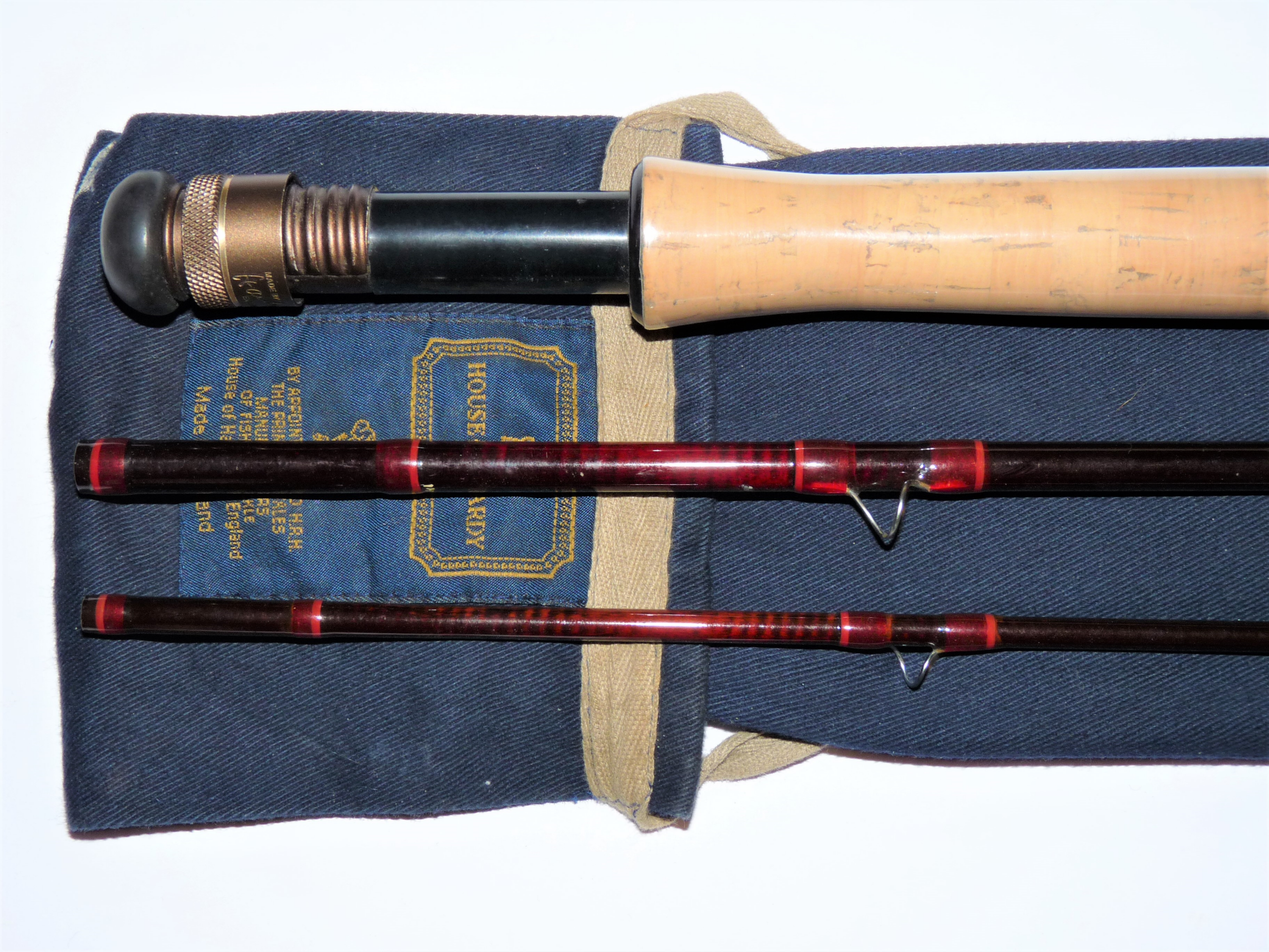 Hardy Graphite De Luxe 11' 3 piece line #7 fly rod & makers bag - Image 5