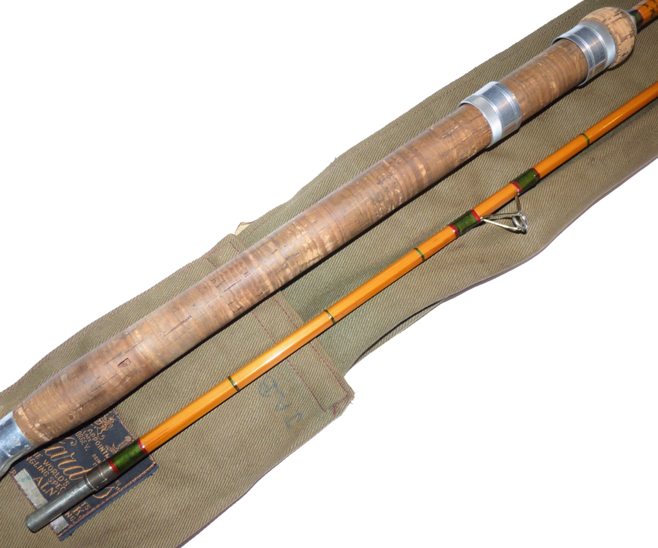 Hardy Wanless 7' split cane spinning rod 9/10IB