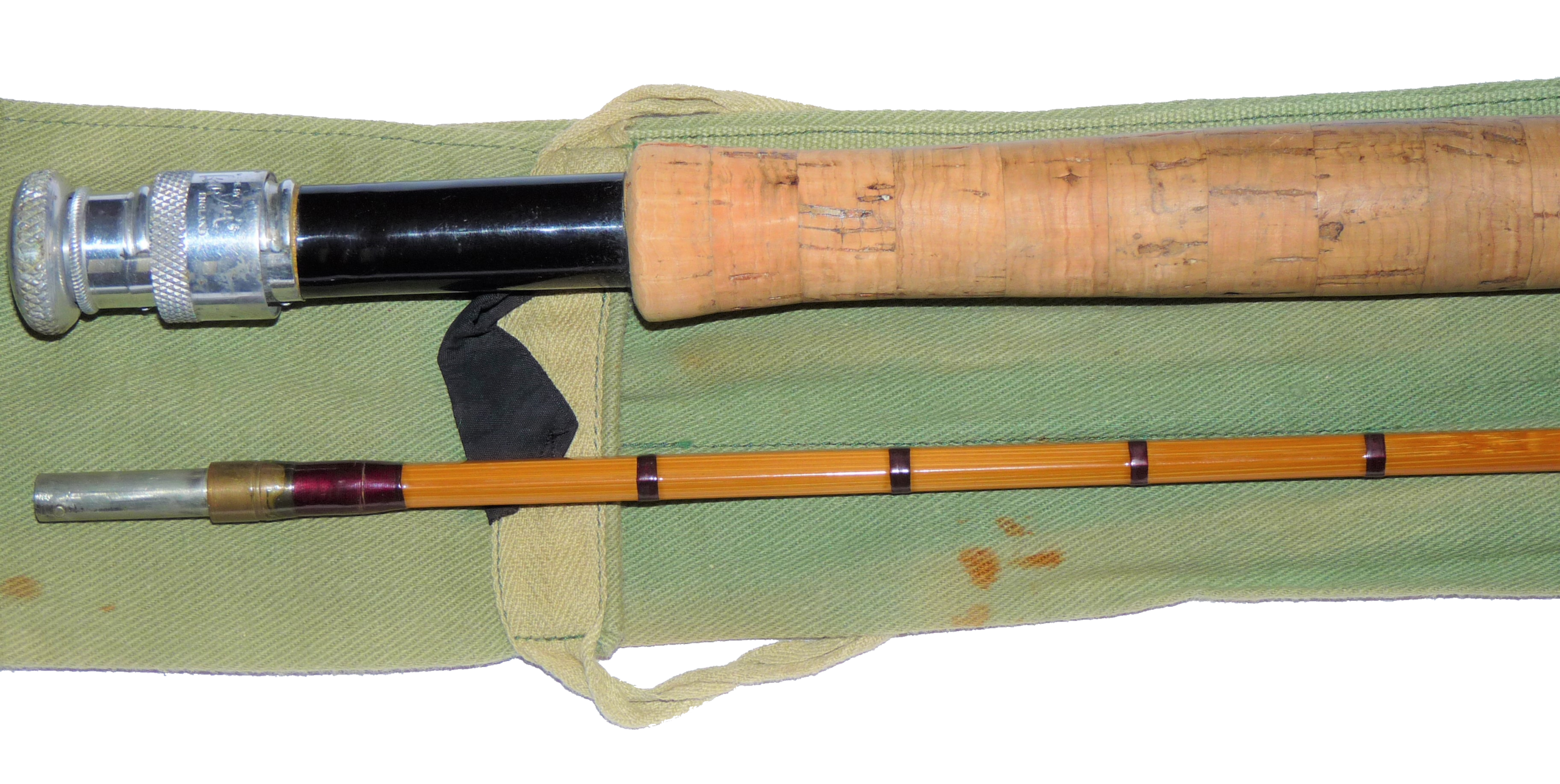Hardy Palakona 9' 6" Halford Knockabout trout fly rod with bag - Image 5