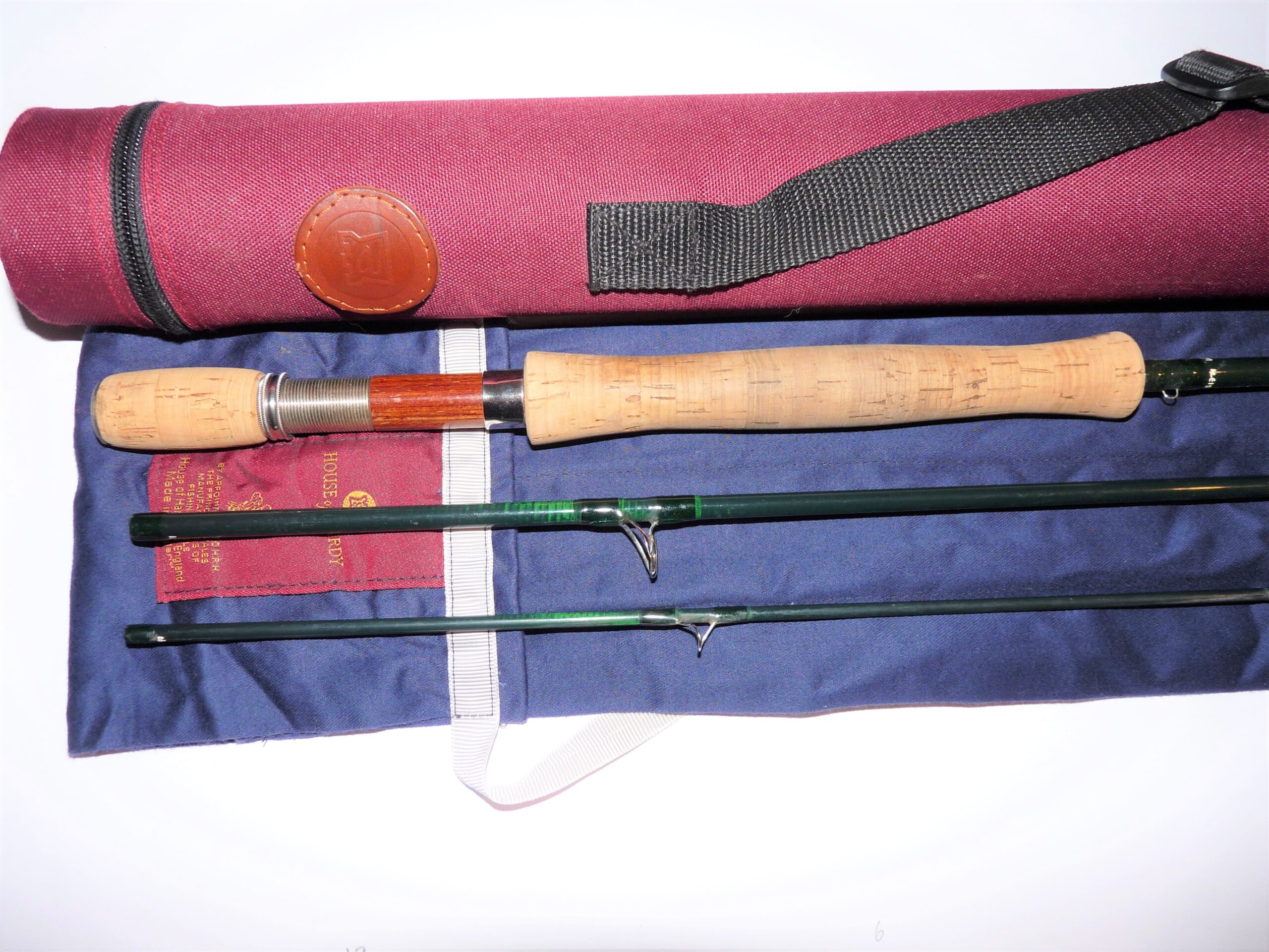 Hardy Gem 9' 6" 3-piece carbon fly rod #6 + Cordura tube - Image 4