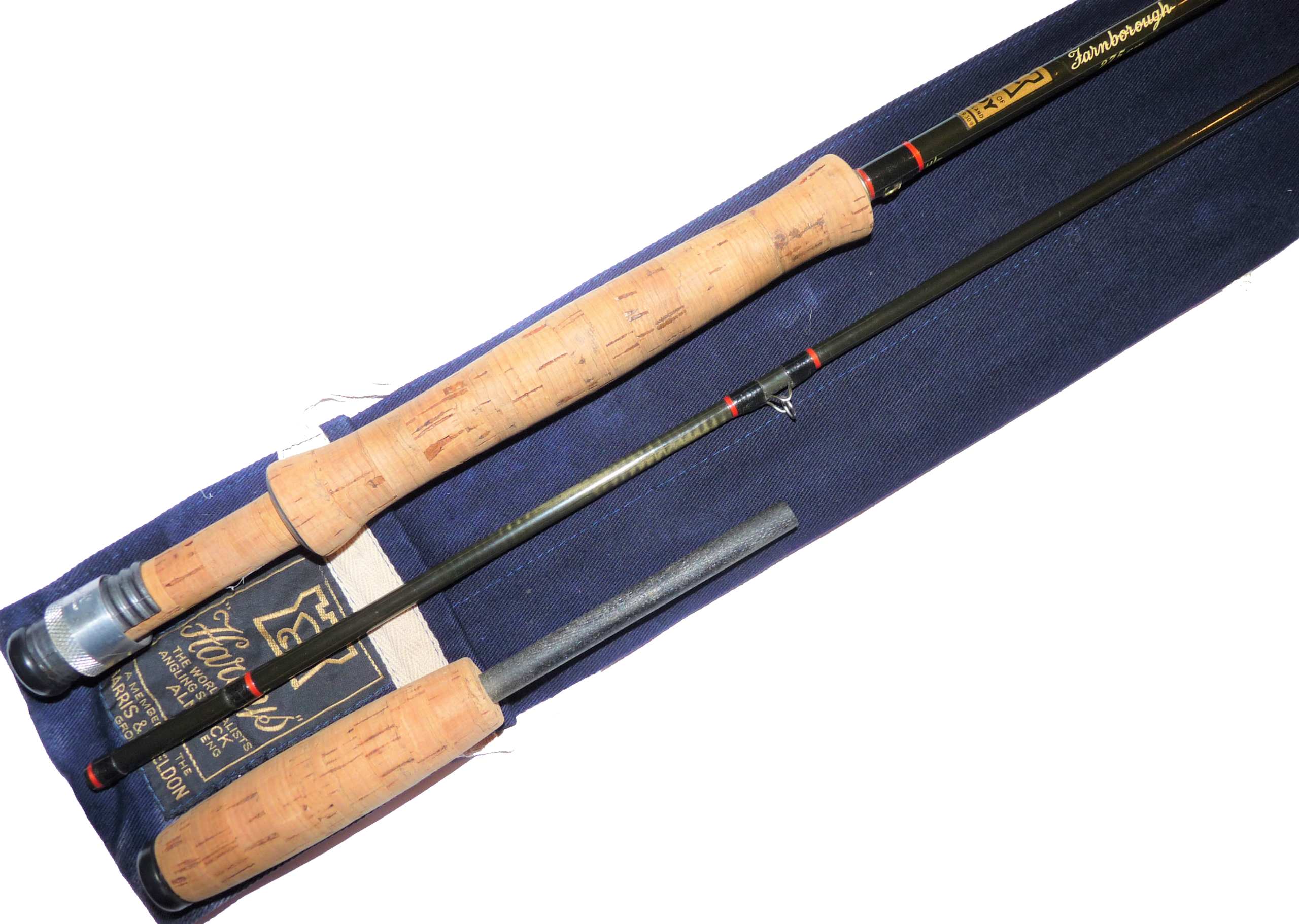 Hardy 9' Richard Walker Farnborough 2 piece line #7/8 rod