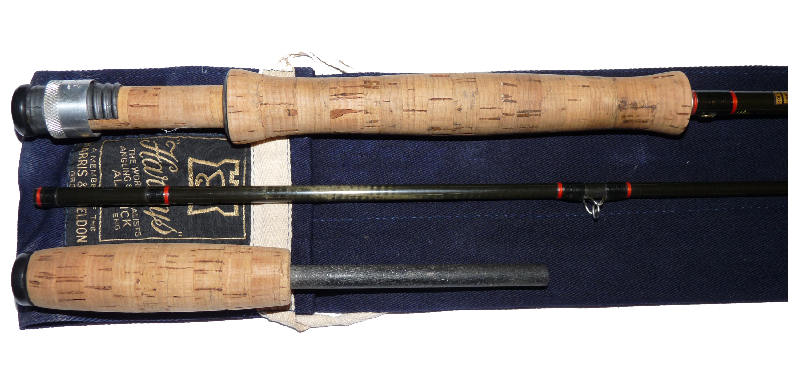 Hardy 9' Richard Walker Farnborough 2 piece line #7/8 rod - Image 5